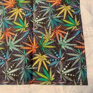 Brand new 420 cannabis leaf canvas tea towel